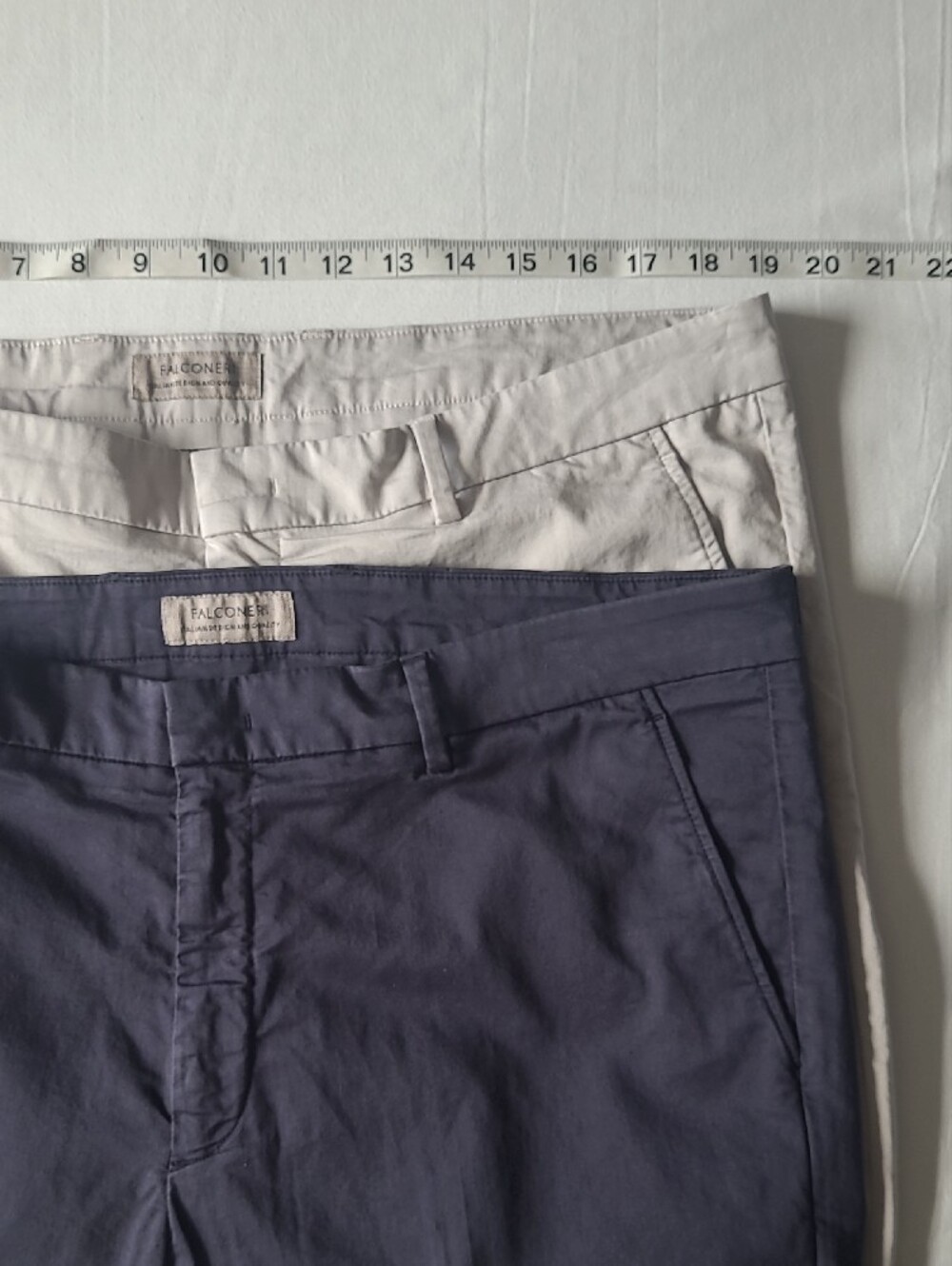 Set of 2 Straight-Fit Chino Pants. Light Gray & Navy Both 38X32. NWT. - Picture 4 of 16